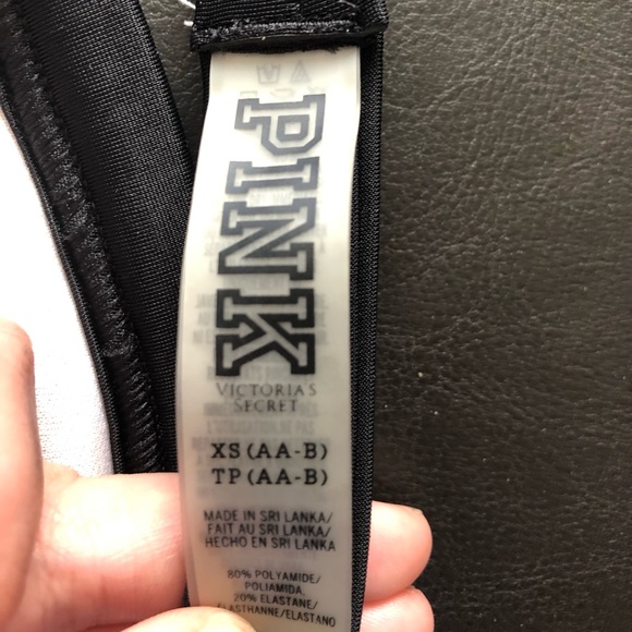 PINK triangle bikini top. Size XS (aa-b). - Picture 3 of 3